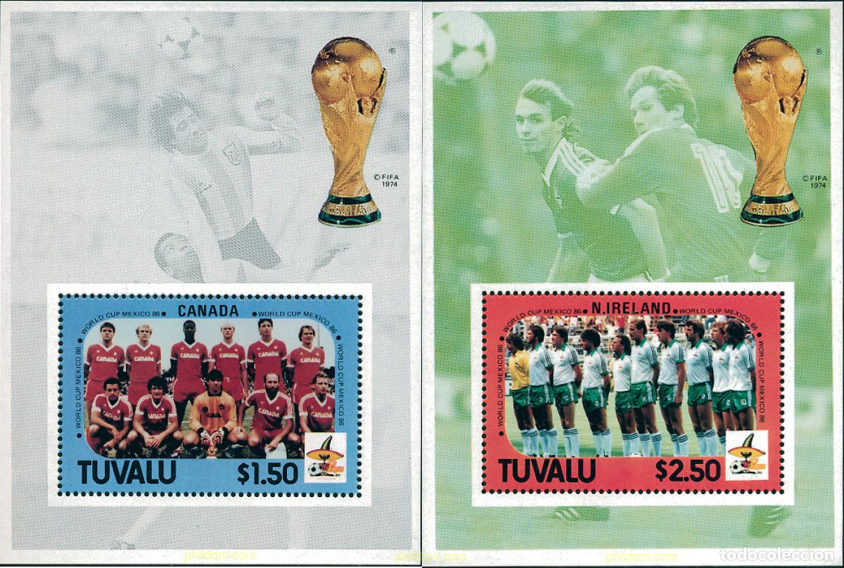 Sellos: 42829 MNH TUVALU 1986 COPA DEL MUNDO DE FUTBOL. MEXICO-86