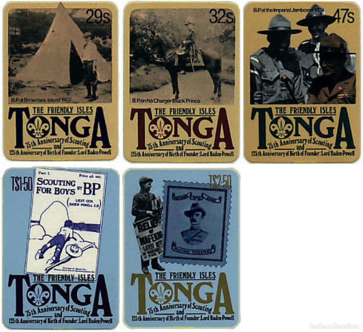 Sellos: 40090 MNH TONGA 1982 75 ANIVERSARIO DEL ESCULTISMO