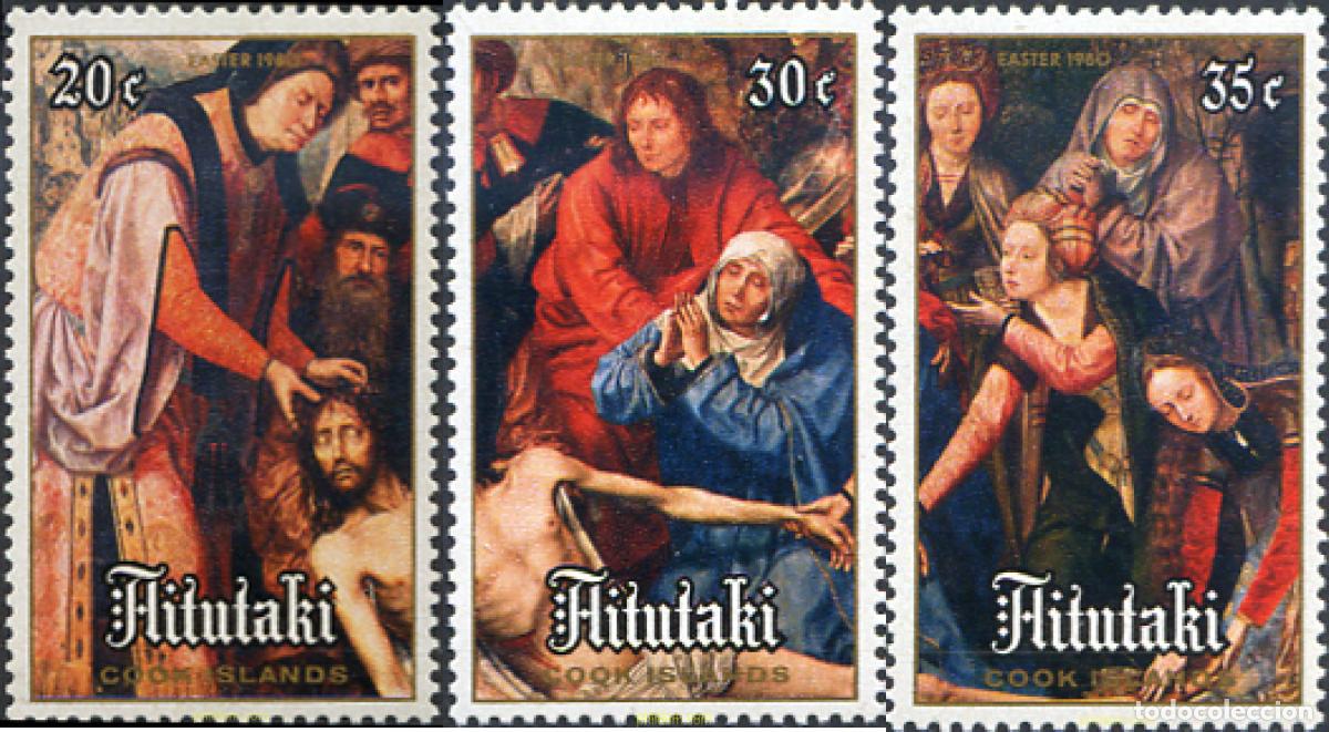 Sellos: 53380 MNH AITUTAKI 1980 PINTURAS DE QUENTIN MESTYS