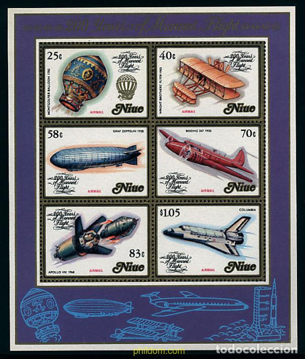 Sellos: 56597 MNH NIUE 1983 PIONEROS
