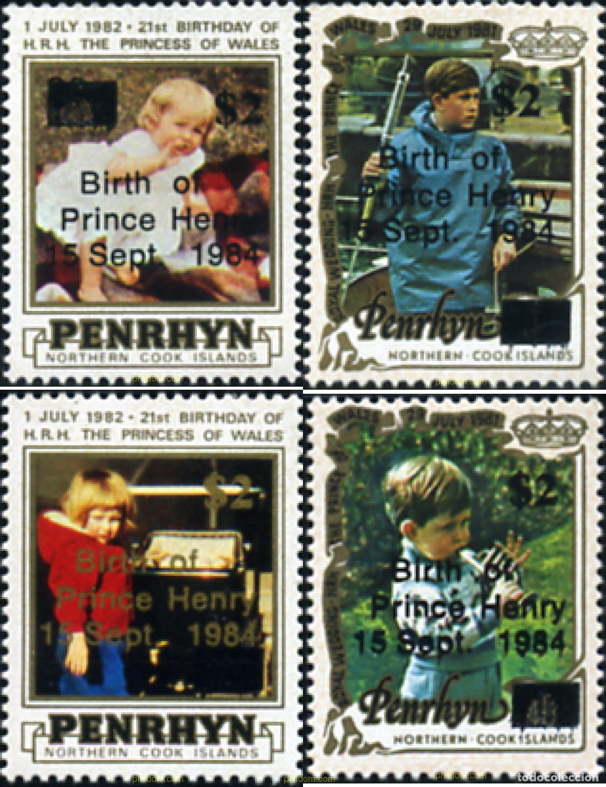 Sellos: 45182 MNH PENRHYN 1984 NACIMIENTO DEL PRINCIPE ENRIQUE