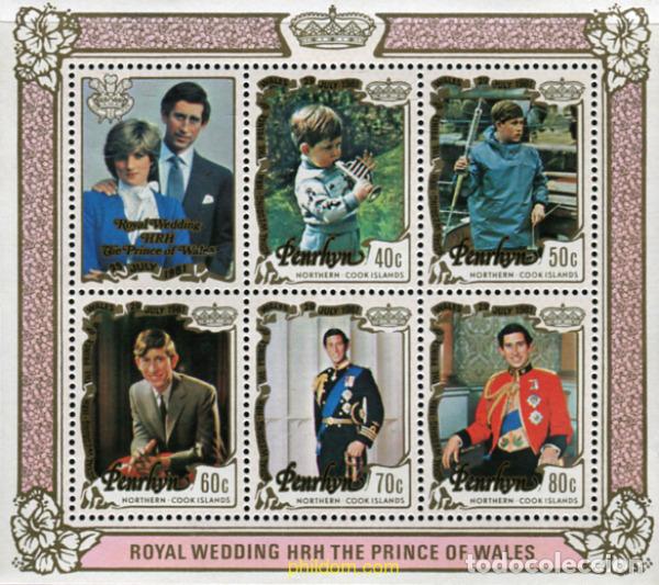 Sellos: 157601 MNH PENRHYN 1981 BODA DEL PRINCIPE CARLOS Y LADY DIANA SPENCER