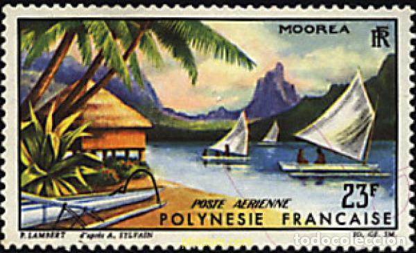 Sellos: 346372 HINGED POLINESIA FRANCESA 1964 PAISAJES