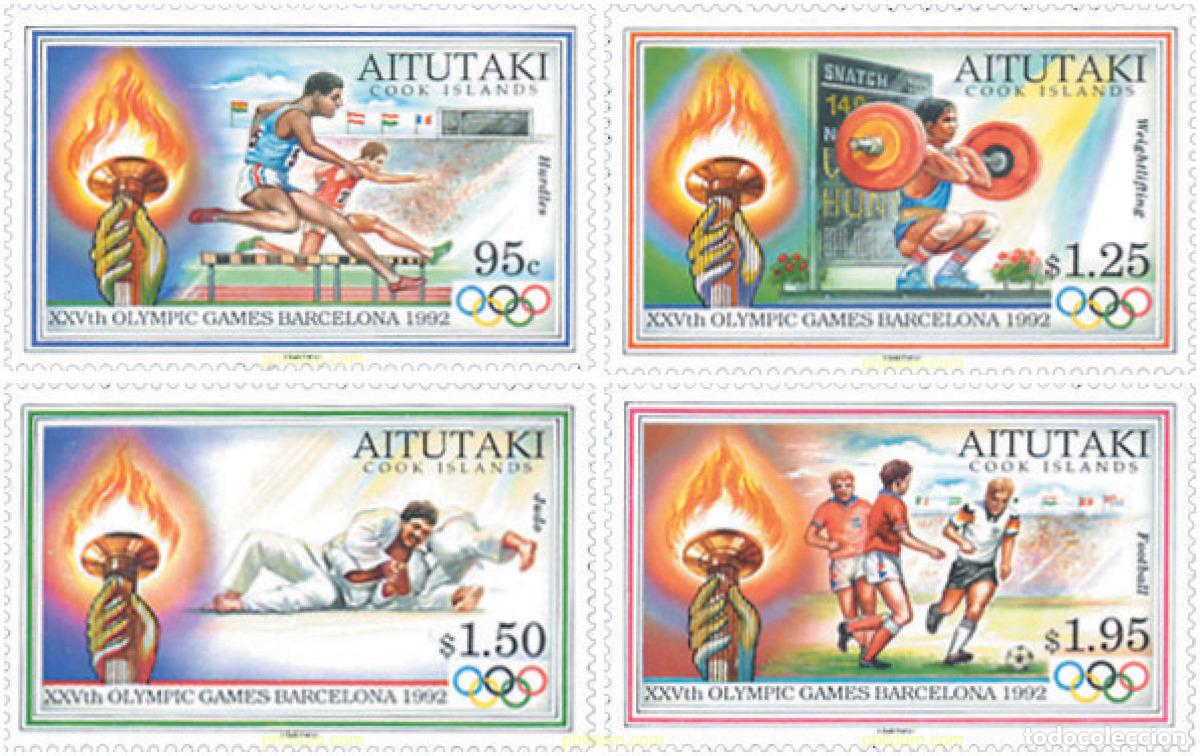 Sellos: 42910 MNH AITUTAKI 1992 25 JUEGOS OLIMPICOS VERANO BARCELONA 1992
