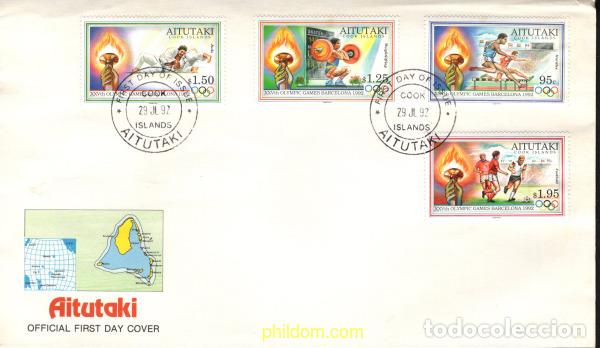 Sellos: 384264 MNH AITUTAKI 1992 25 JUEGOS OLIMPICOS VERANO BARCELONA 1992