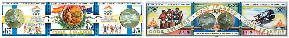 Sellos: 6135 MNH COOK Islas 1992 25 JUEGOS OLIMPICOS VERANO BARCELONA 1992