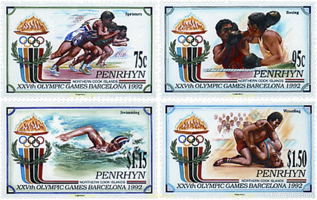 Sellos: 45202 MNH PENRHYN 1992 25 JUEGOS OLIMPICOS VERANO BARCELONA 1992