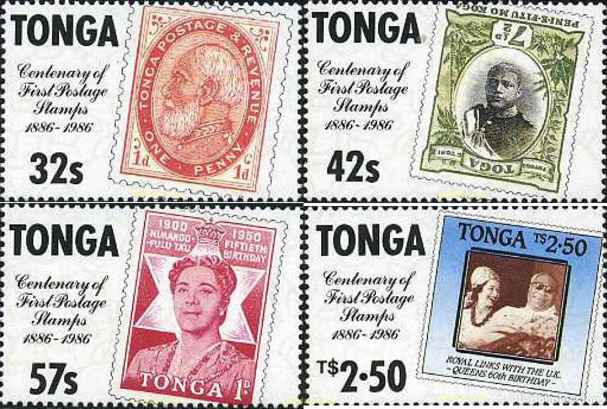 Sellos: 39047 MNH TONGA 1986 CENTENARIO DEL SELLO