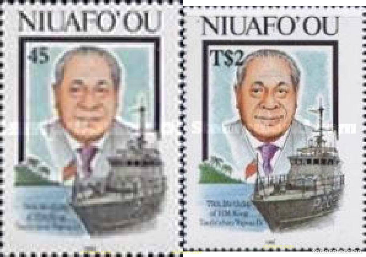 Sellos: 365888 MNH NIUAFO OU 1993 75 ANIVERSARIO DEL REY TUPOU IV