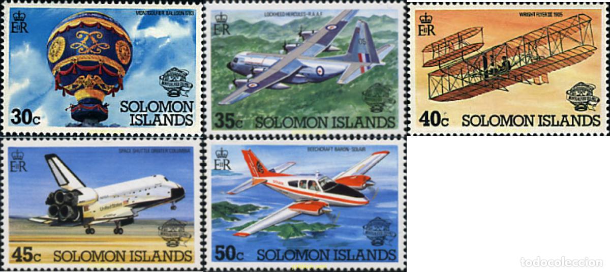 Sellos: 45347 MNH SALOMON 1983 PIONEROS DE LA AVIACION