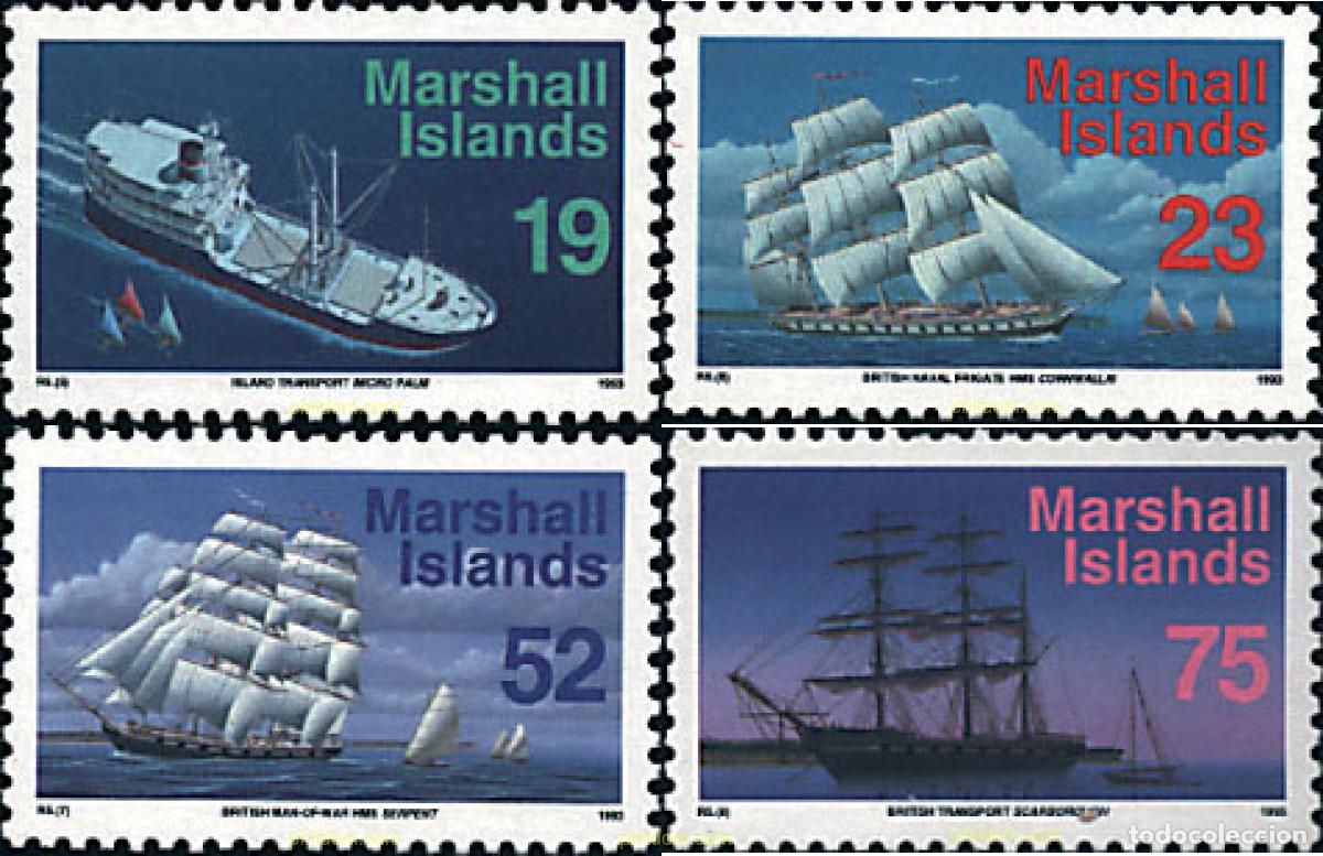 Sellos: 44320 MNH MARSHALL Islas 1993 VELA
