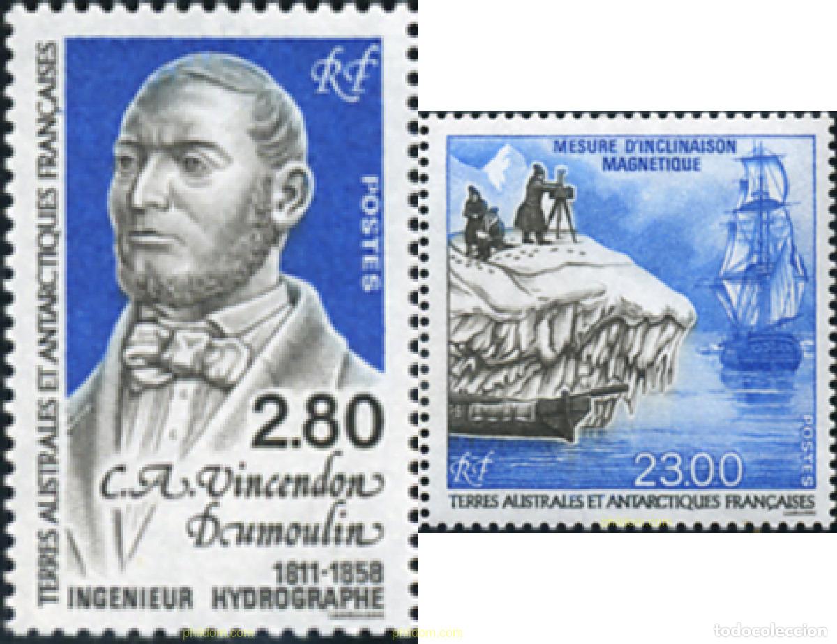 Sellos: 43454 MNH ANTARTIDA FRANCESA 1994 HOMENAJE A ADRIEN VINCENDON DUMOULIN