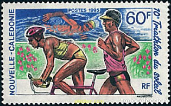 Sellos: 44577 MNH NUEVA CALEDONIA 1995 10 TRIATHLON DEL SOL