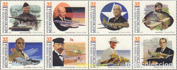 Sellos: 11446 MNH MICRONESIA 1996 PIONEROS DE LA AVIACION