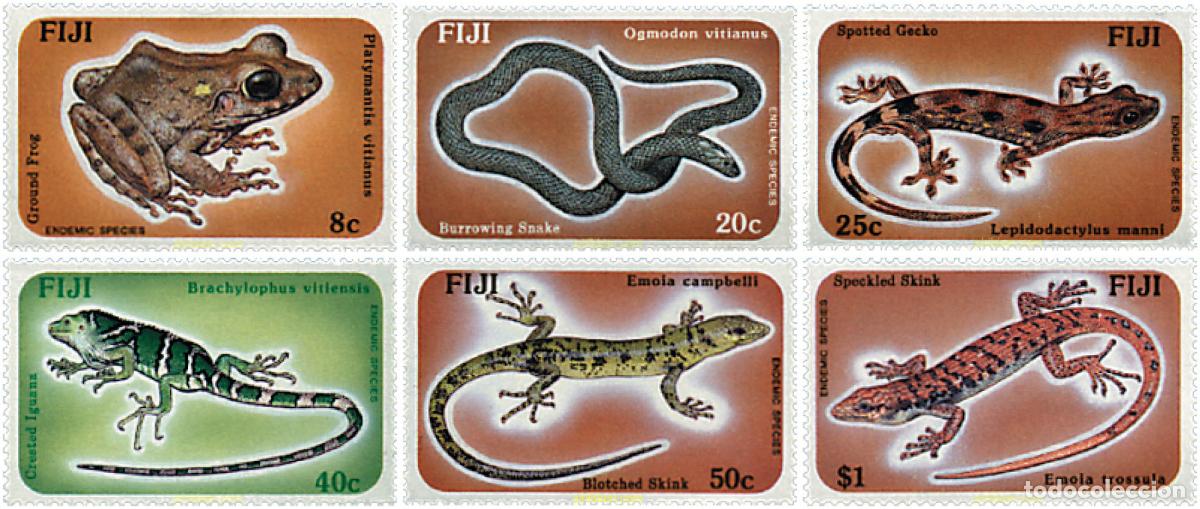 Sellos: 43329 MNH FIJI 1986 REPTILES