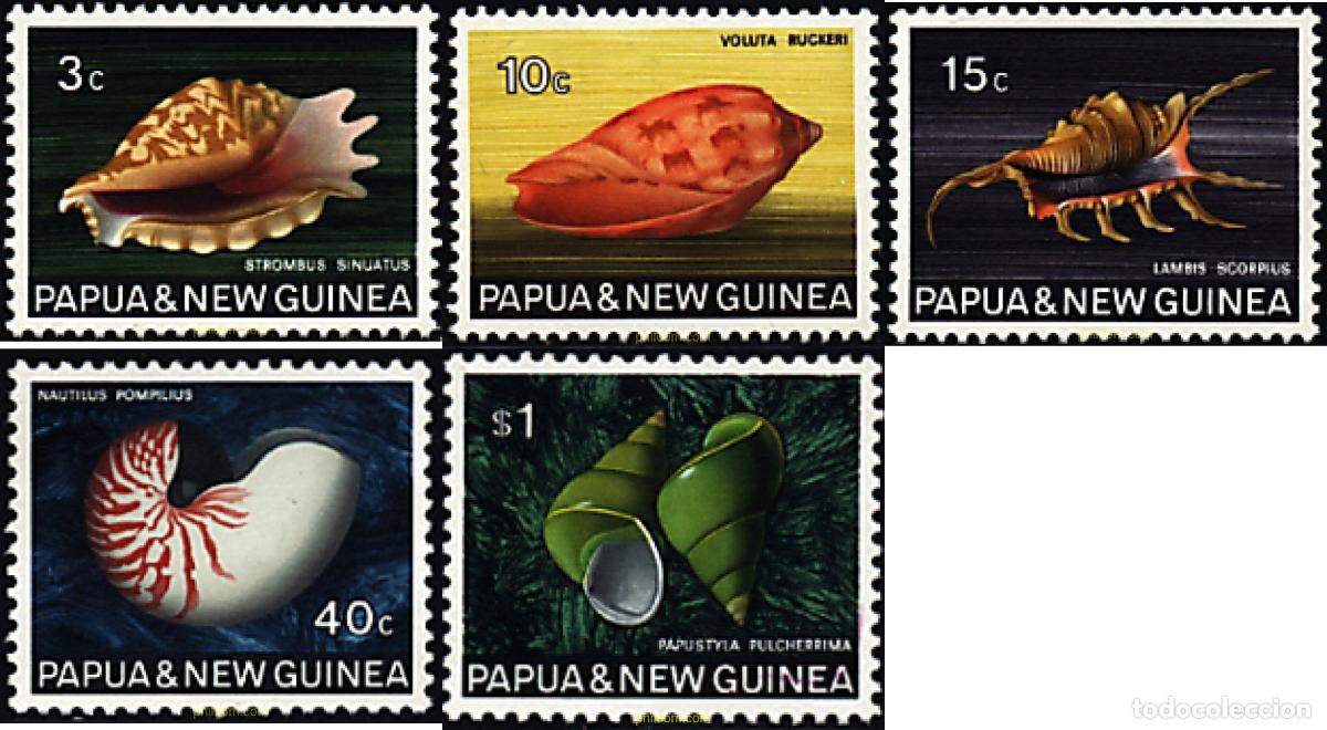 Sellos: 350184 MNH PAPUA NUEVA GUINEA 1968 CONCHAS