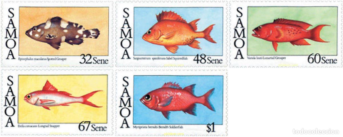 Sellos: 45525 MNH SAMOA 1986 PECES - Foto 1