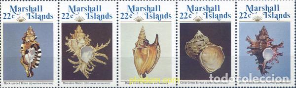 Sellos: 153631 MNH MARSHALL Islas 1985 CONCHAS