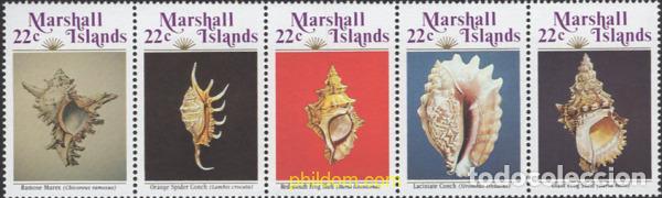 Sellos: 153636 MNH MARSHALL Islas 1986 CONCHAS