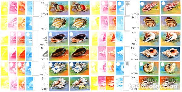 Sellos: 201235 MNH AITUTAKI 1974 CONCHAS