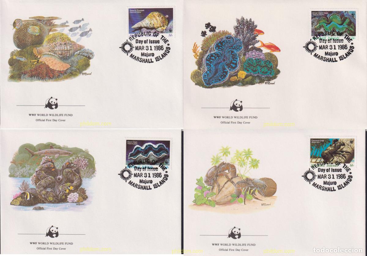 Sellos: 23102 MNH MARSHALL Islas 1986 FAUNA MARINA