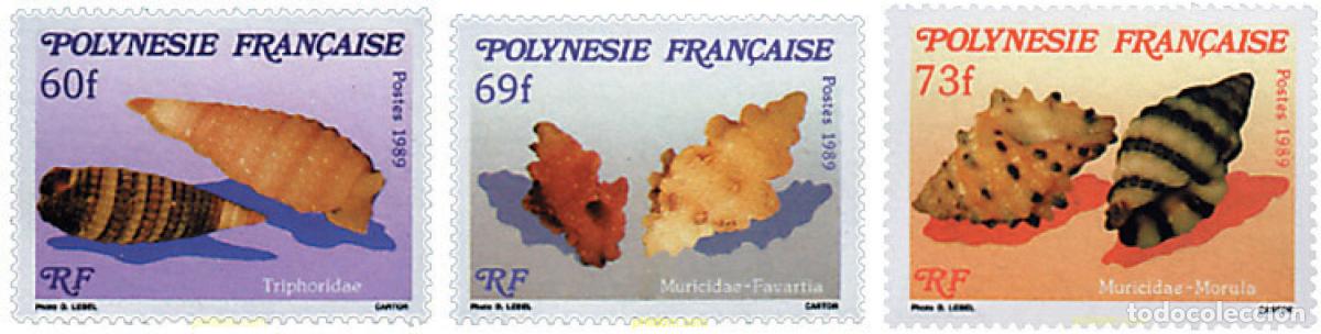Sellos: 43631 MNH POLINESIA FRANCESA 1989 CONCHAS
