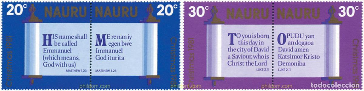 Sellos: 125740 MNH NAURU 1981 NAVIDAD