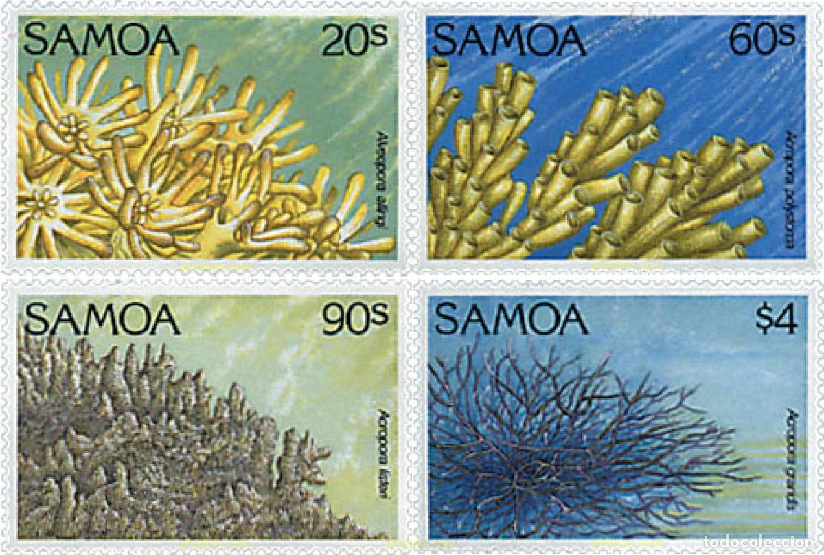 Sellos: 45551 MNH SAMOA 1994 CORALES