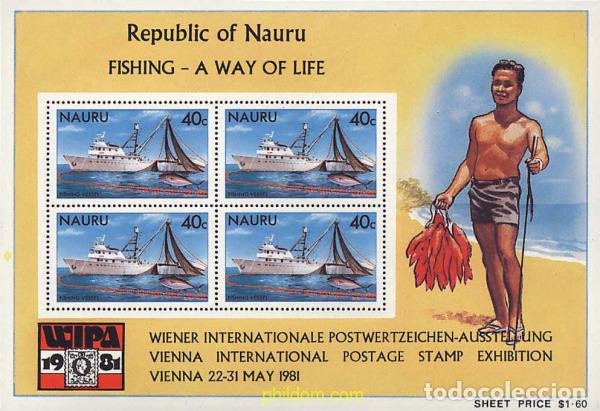 Stamps: 44352 MNH NAURU 1981 WIPA 81. EXPOSICION FILATELICA INTERNACIONAL
