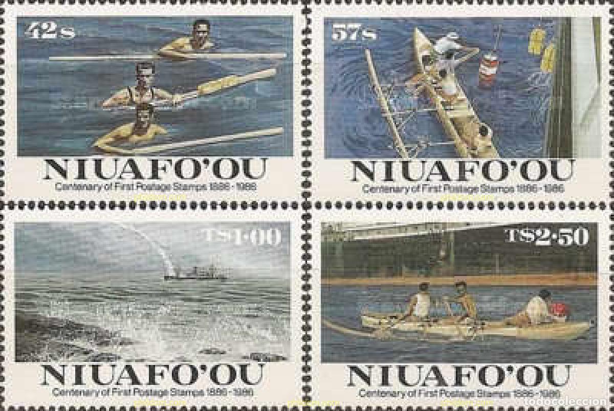 Stamps: 44757 MNH NIUAFO OU 1986 CENTENARIO DEL PRIMER SELLO DE TONGA