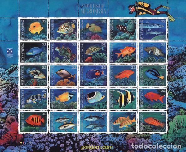 Sellos: 289740 MNH MICRONESIA 1996 PECES - Foto 1