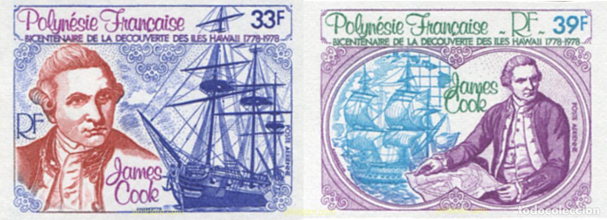 Stamps: 11491 MNH POLINESIA FRANCESA 1978 250 ANIVERSARIO DEL NACIMIENTO DEL CAPITAN COOK