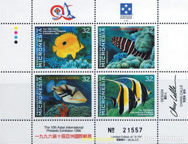 Stamps: 226896 MNH MICRONESIA 1996 TAIPEI 96. EXPOSICION FILATELICA INTERNACIONAL