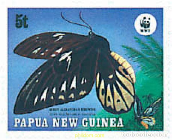 Sellos: 650440 MNH PAPUA NUEVA GUINEA 1988 MARIPOSA ALA DE PAJARO REINA ALEXANDRA