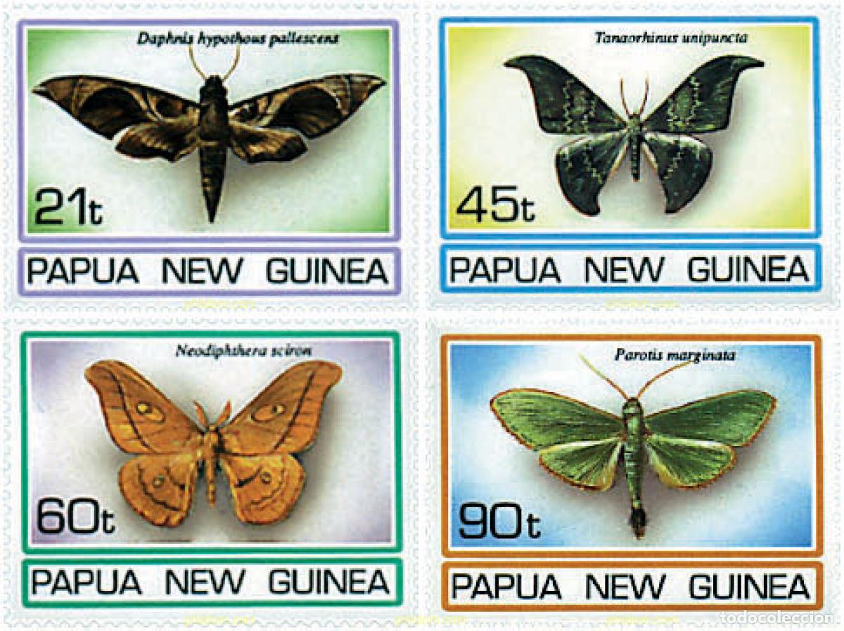 Sellos: 77980 MNH PAPUA NUEVA GUINEA 1994 MARIPOSAS NOCTURNAS