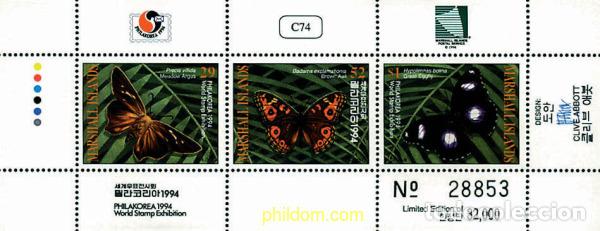 Sellos: 322946 MNH MARSHALL Islas 1994 PHILAKOREA 94. EXPOSICION FILATELICA INTERNACIONAL