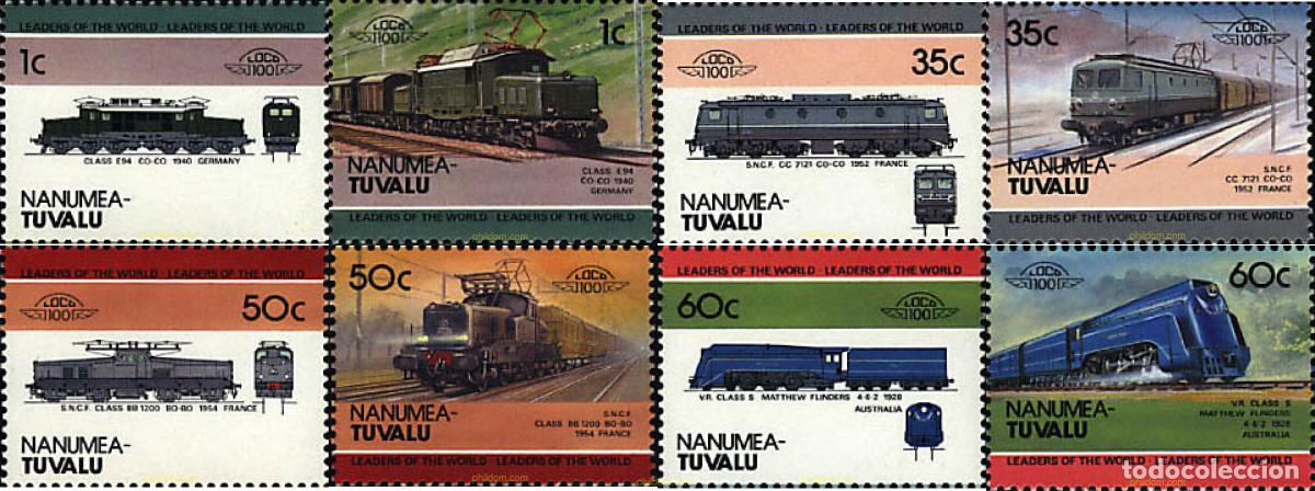 Sellos: 59558 MNH TUVALU. Nanumea 1985 LOCOMOTORAS