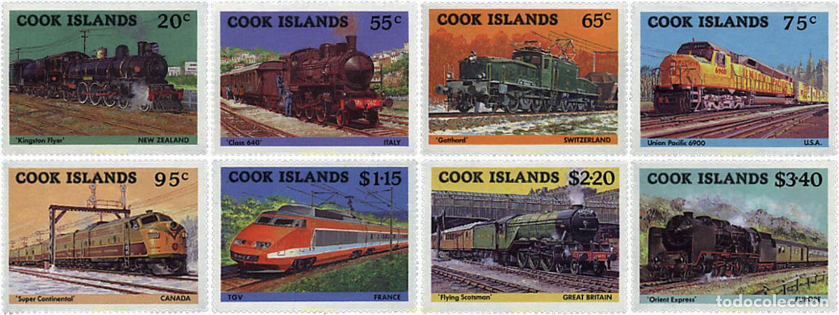 Sellos: 58541 MNH COOK Islas 1985 TRENES Y LOCOMOTORAS