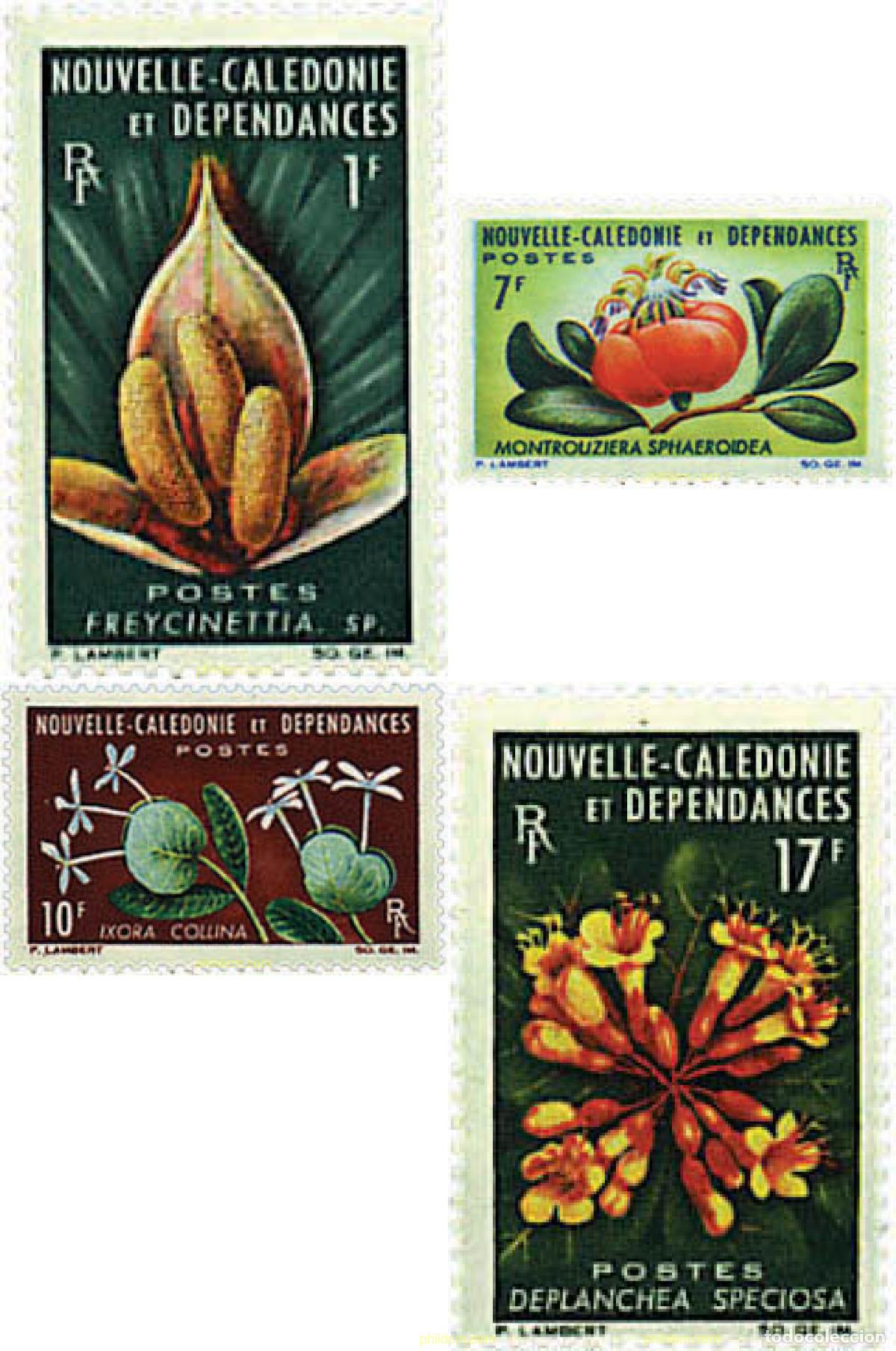 Sellos: 267123 MNH NUEVA CALEDONIA 1964 FLORES