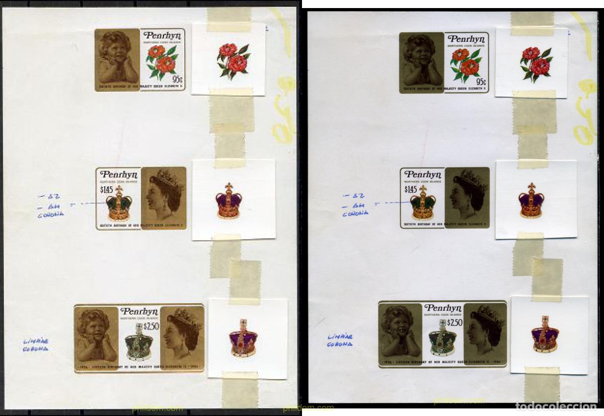 Sellos: 21589 MNH PENRHYN 1986 60 ANIVERSARIO DE LA REINA ISABEL II