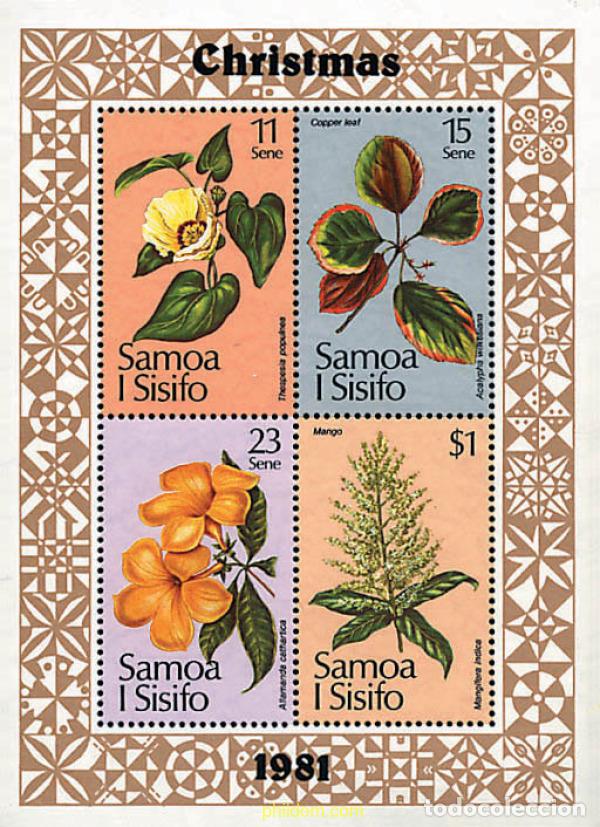 Sellos: 93148 MNH SAMOA 1981 NAVIDAD - Foto 1