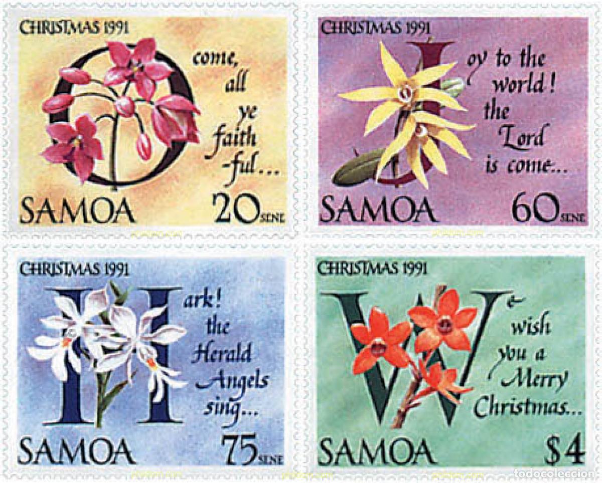Sellos: 93154 MNH SAMOA 1991 NAVIDAD - Foto 1