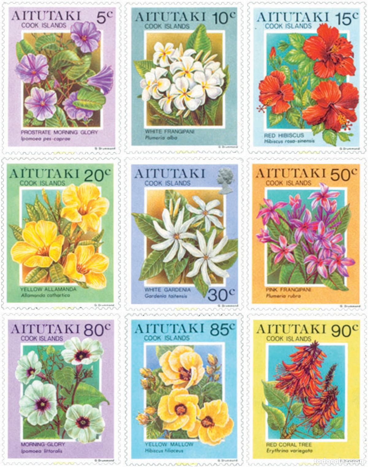 Sellos: 285387 MNH AITUTAKI 1994 FLORES TROPICALES