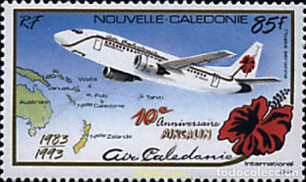 Sellos: 94964 MNH NUEVA CALEDONIA 1993 10 ANIVERSARIO DE LA CREACION DE AIRCALIN