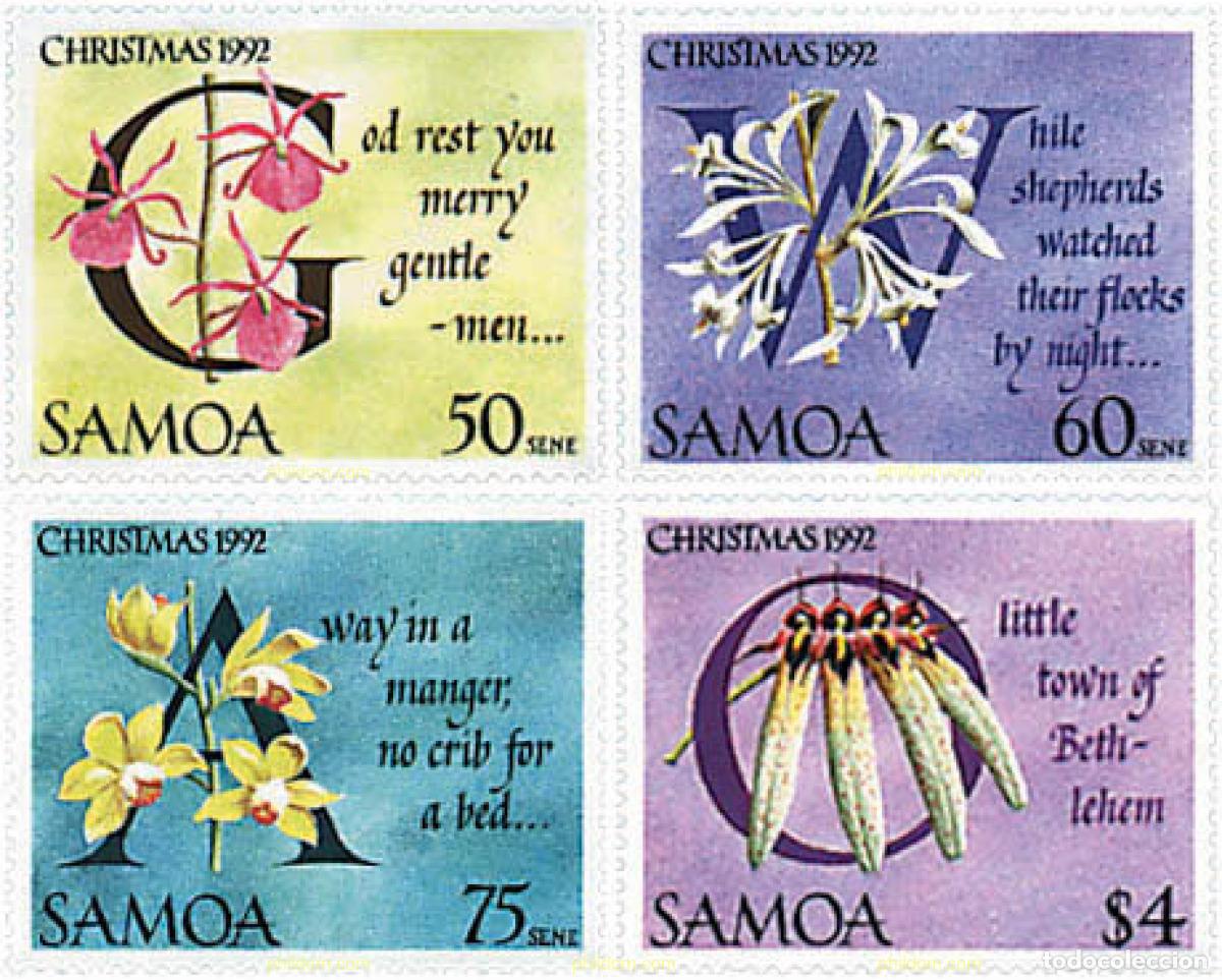 Sellos: 93155 MNH SAMOA 1992 NAVIDAD - Foto 1