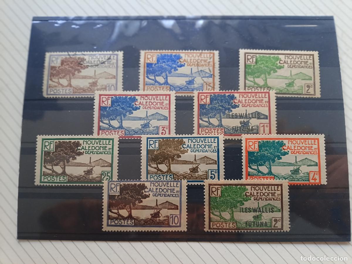 Sellos: Nueva Caledonia y Wallis y Futuna. Lote de sellos