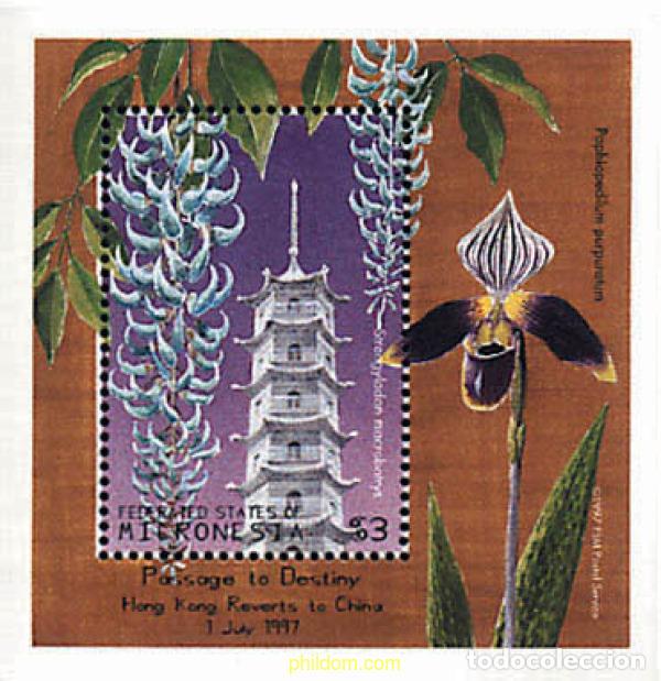 Sellos: 293067 MNH MICRONESIA 1997 RETORNO DE HONG KONG A LA CHINA