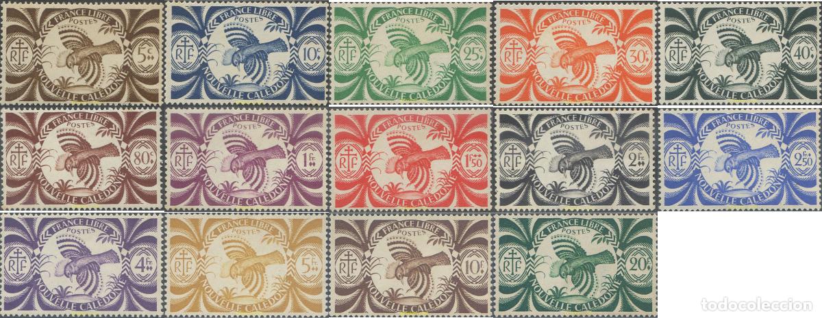 Sellos: 35511 MNH NUEVA CALEDONIA 1942 AVES