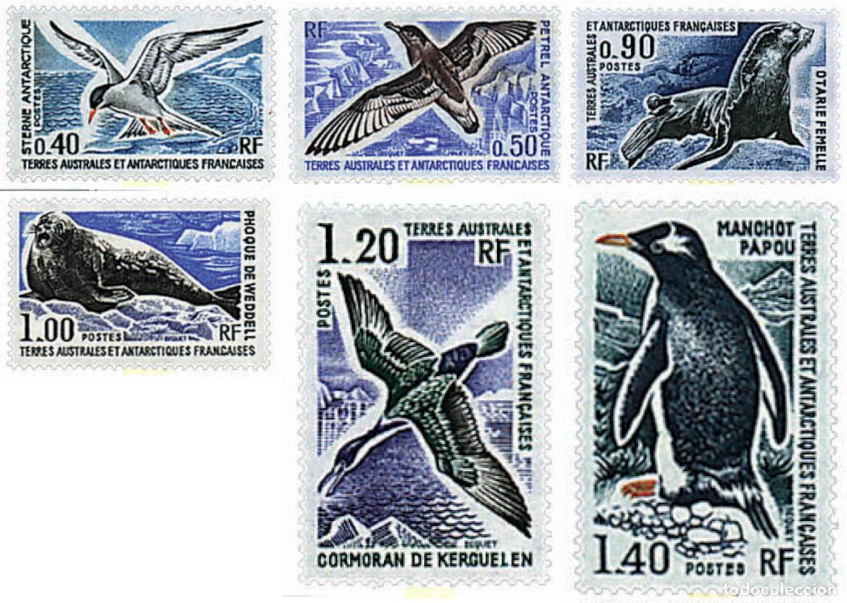 Sellos: 32330 MNH ANTARTIDA FRANCESA 1976 FAUNA
