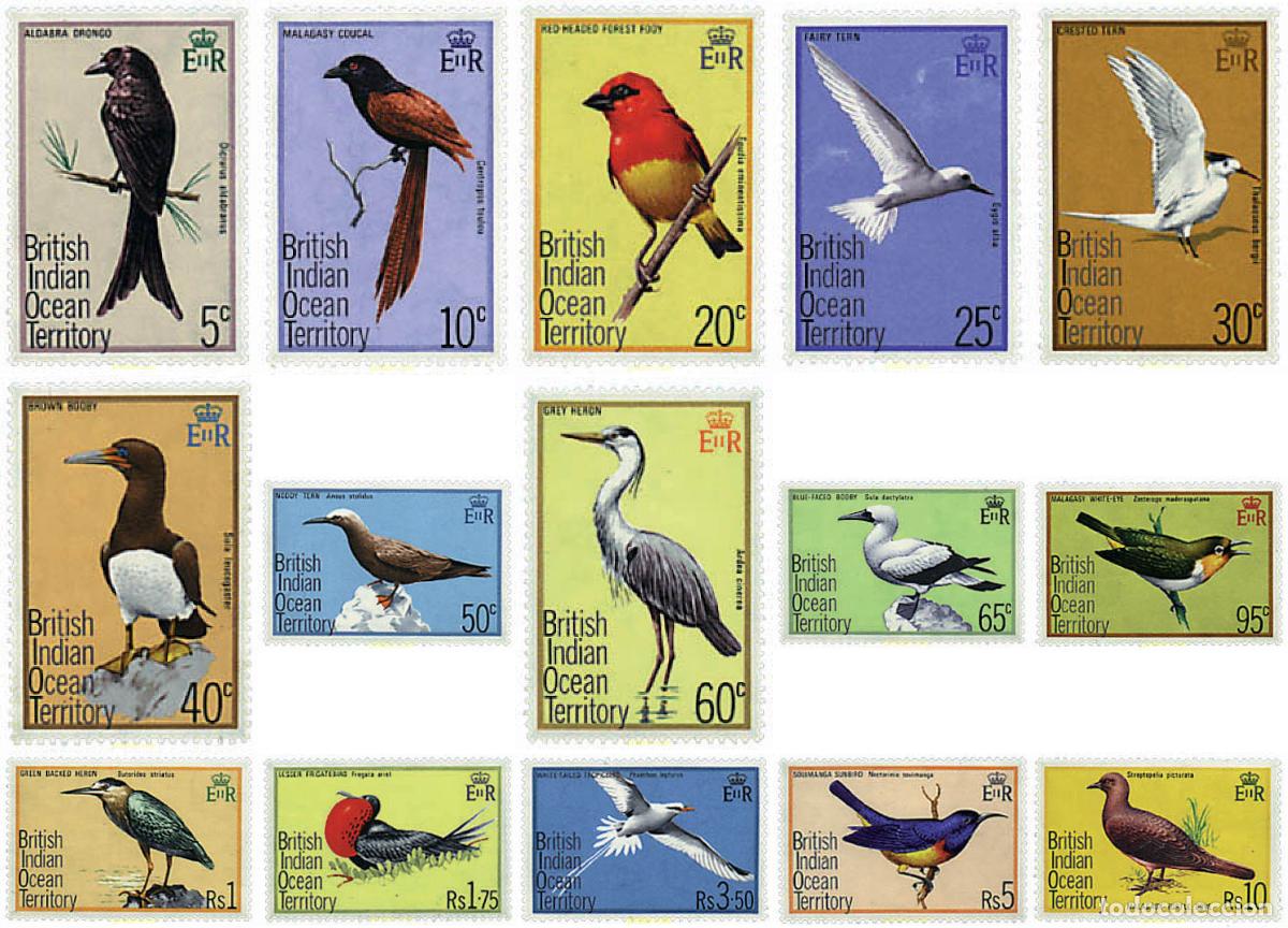 Sellos: 72855 MNH OCEANO INDICO BRITANICO 1975 AVES